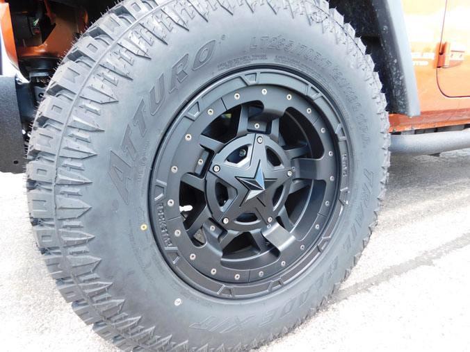 2011 Jeep Wrangler Xd Series Rockstar 3 Xd827b 17x9 17 By 9  12 Offset Wheels Atturo Trail Blade Xt 285 70 17 Tires 
