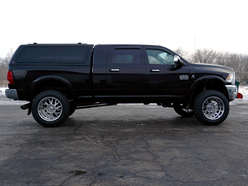 2012 Ram 3500 With Steering Stab Kit 6 Inch Coil Over Gear Forged F71 22x12  44 Offset 22 By 12 Inch Wide Wheels Nitto Ridge Grappler 37x12 150r22 