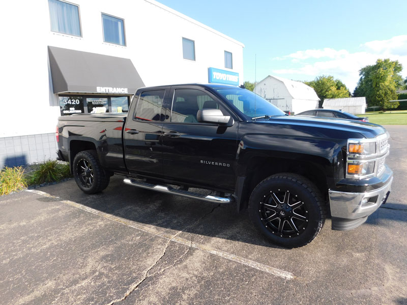 2014 Chevrolet Silverado 1500 With 2.5 Inch Leveling Kit Fuel Offroad Maverick D538 20x9 20 By 9 +20 Offset Wheels Nitto Terra Grappler G2 285 55 20 Tires 