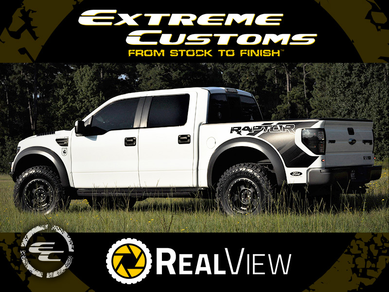 2014 Ford F 150 Raptor With1 5 2 Inch Fox Leveling Kit American Racing Ar969 Ansen 18x9 +0 Offset Toyo Open Country Mt 315 70r18 Tire 