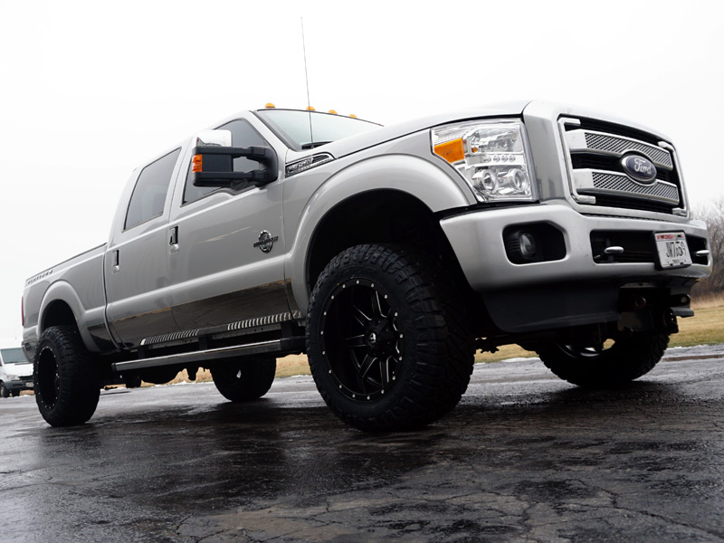 2014 Ford F 350 2 Inch Leveling Kit Fuel Offroad Maverick 20x12  44 Offset 20 By 12 Inch Wide Wheels Nitt Ridge Grappler 35x12 50r20 Tires 