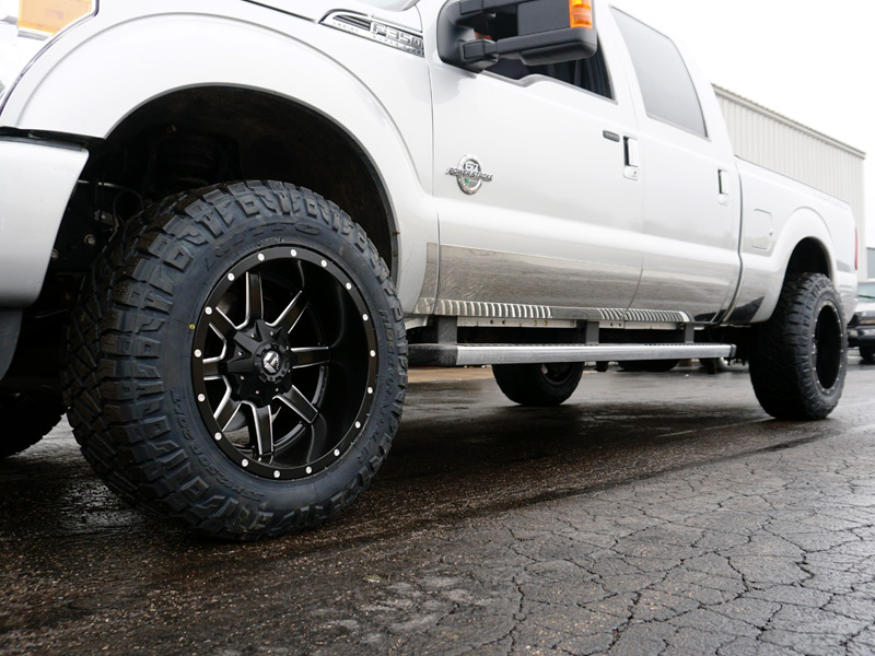 2014 Ford F 350 2 Inch Leveling Kit Fuel Offroad Maverick 20x12  44 Offset 20 By 12 Inch Wide Wheels Nitt Ridge Grappler 35x12 50r20 Tires 