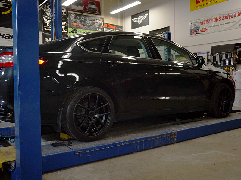 2014 Ford Fusion With Niche Targa 18x8 +40 Offset 18 By 8 Inch Wide Wheels 