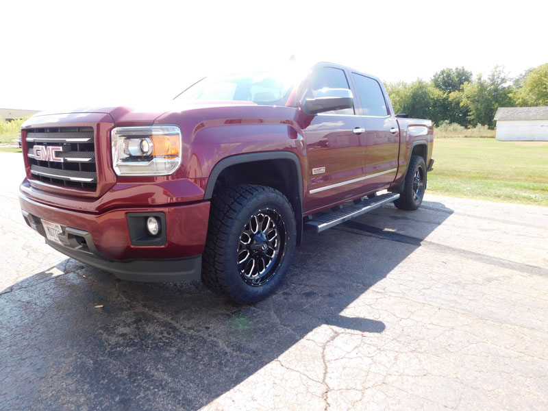 2014 Gmc 1500 With 2 Inch Leveling Kit Fuel Titan D588 20x9 20 By 9 +1 Offset Wheels Nitto Terra Grappler G2 285 55 20 Tires 