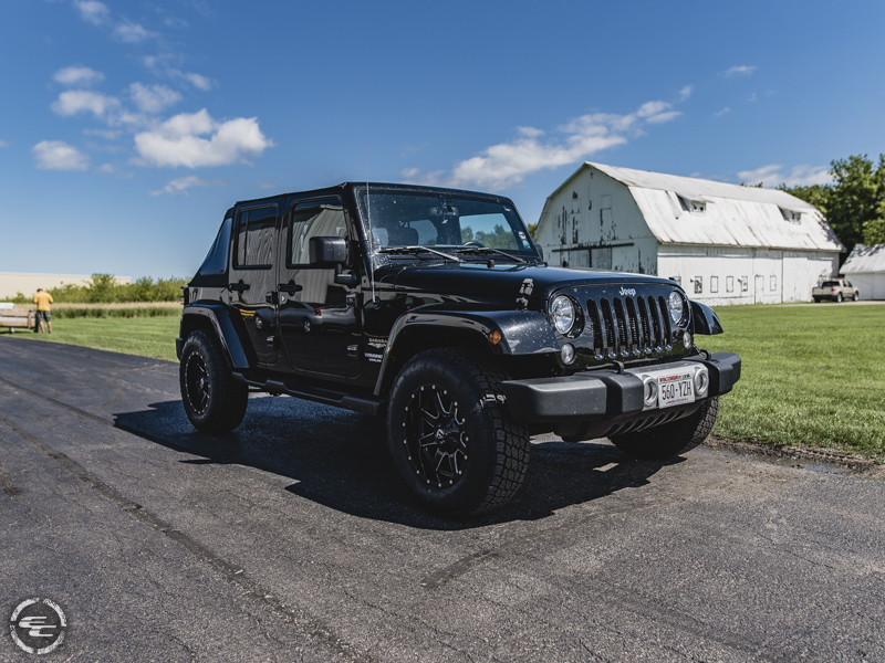2014 Jeep Wrangler Fuel Offroad Maverick D610 18x9  12 Offset 18 By 9 Inch Wide Wheel Nitto Terra Grappler G2 275 70r18 Tire 