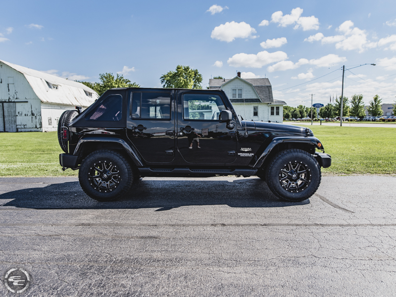 2014 Jeep Wrangler Fuel Offroad Maverick D610 18x9  12 Offset 18 By 9 Inch Wide Wheel Nitto Terra Grappler G2 275 70r18 Tire 