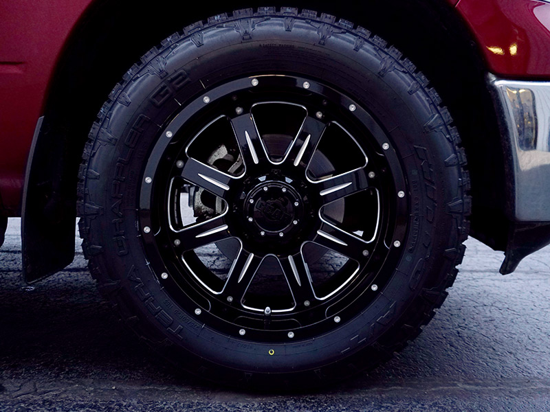 2014 Ram 1500 Hd Gear Alloy Big Block 726bm 20x9 +18 Offset 20 By 9 Inch Wide Wheel Nitto Terra Grappler G2 275 60r20 Tires 