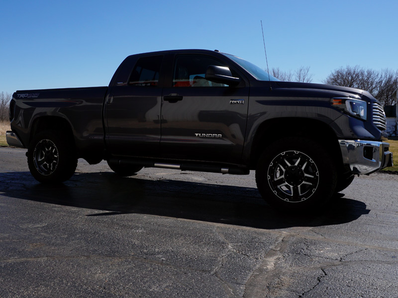 2014 Toyota Tundra Xd Series Rockstar Iii 20x9  12 Offset 20 By 9 Inch Wide Wheels Toyo Open Country At Ii Lt305 55r20 Tires 