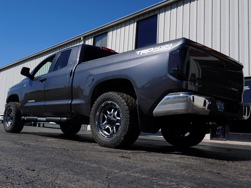 2014 Toyota Tundra Xd Series Rockstar Iii 20x9  12 Offset 20 By 9 Inch Wide Wheels Toyo Open Country At Ii Lt305 55r20 Tires 