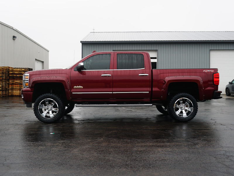 2015 Chevy Silverado 1500 6 Inch Lift Kit Hostile Hammered 20x10  19 Offset Armor Plated Toyo Open Country Rt 33x12 50r20 Bushwacker Fender Flares 