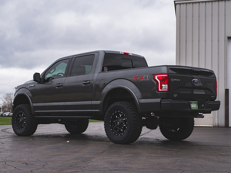 2015 Ford F 150 6 Inch Lift Kit Fuel Offroad Krank 18x9 +01 Offset 18 By 9 Inch Wide Wheel Toyo Open Country Rt 35x12 50r18 Tire 