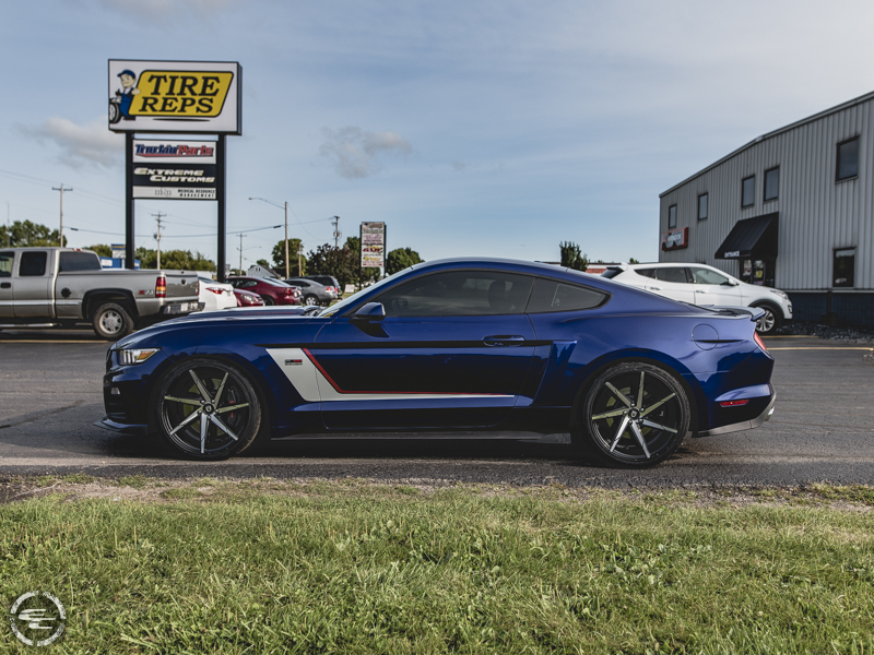2015 Ford Mustang Roush Lexani Css Seven 20x10 +39 Offset 20 By 10 Inch Wide Wheel Nitto Nt555 G2 275 35zr20 Tire 