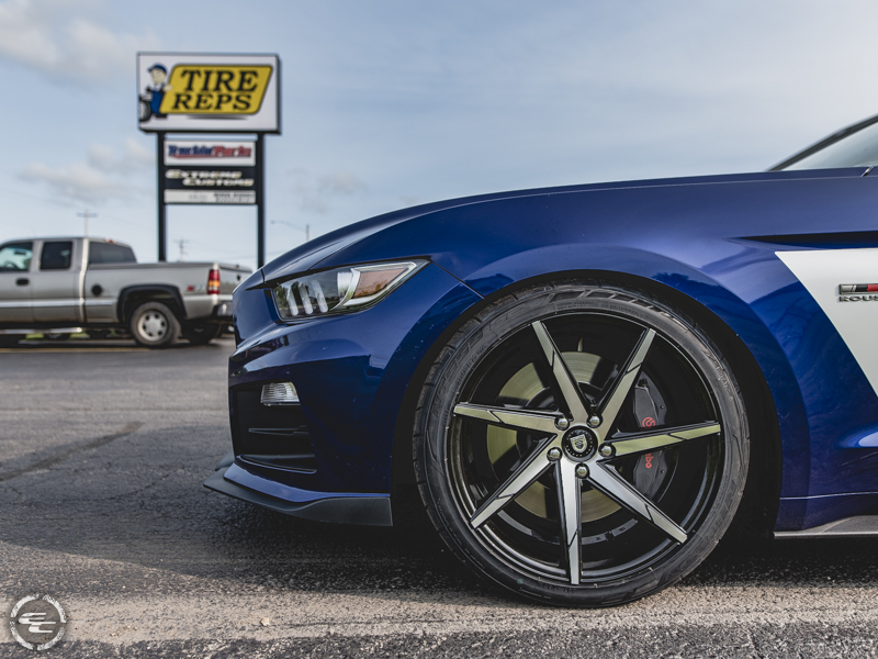 2015 Ford Mustang Roush Lexani Css Seven 20x10 +39 Offset 20 By 10 Inch Wide Wheel Nitto Nt555 G2 275 35zr20 Tire 