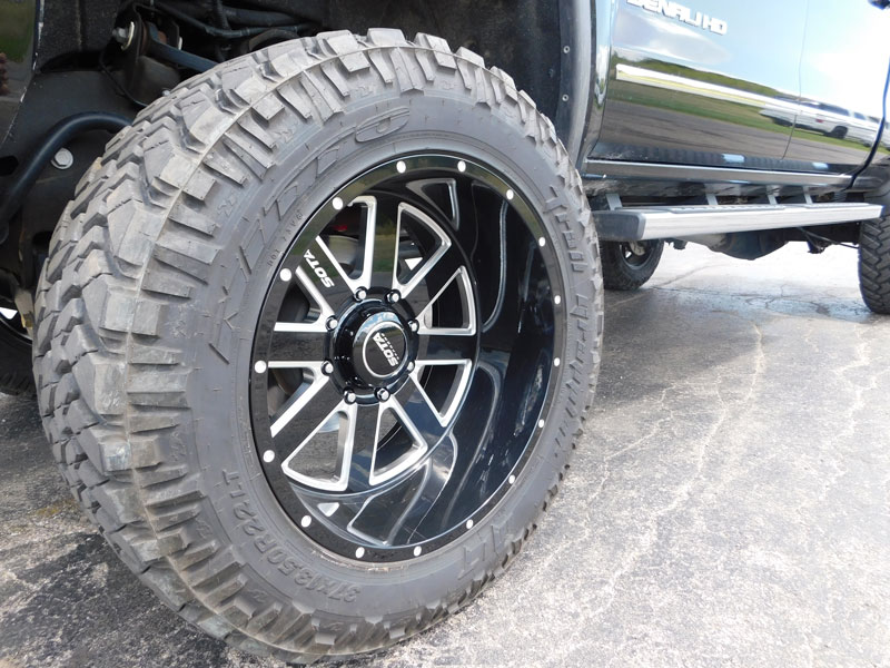 2015 Gmc 2500 With 6.5 Inch Lift Kit Sota Awol 569dm 22x12 22 By 12  51 Offset Wheels Nitto Trail Grappler Mt 37 13.50 22 Tires 