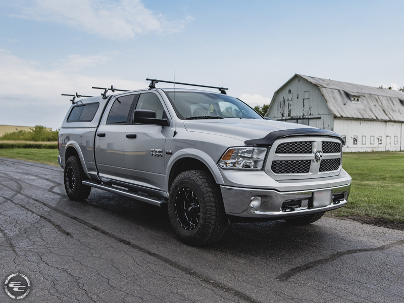 2015 Ram 1500 With Moto Metal Mo962 Mo962b 17x10  24 Offset 17 By 10 Inch Wide Wheel Toyo Open Country At Ii 285 75r17 Tire 