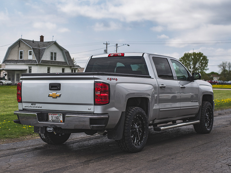 2016 Chevy Silverado 1500 2 Inch Leveling Kit Rough Country Fuel Offroad Cleaver 20x9 +1 Offset 20 By 9 Inch Wide Wheel Toyo Open Country At Ii 285 55r20 Tire 