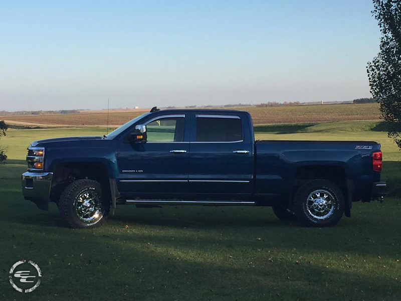 2016 Chevrolet Silverado 2500 HD 18x9 Fuel Offroad Wheels 275/70R18 BFGoodrich Tires