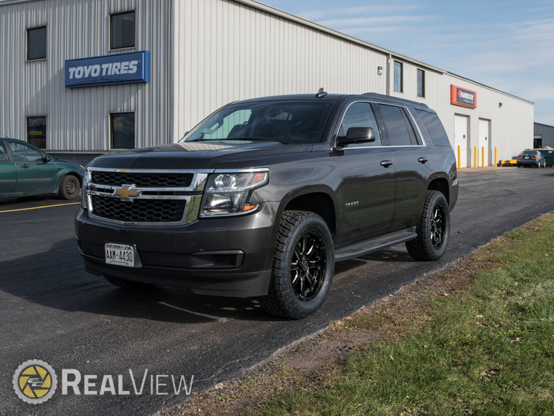 2016 Chevy Tahoe Norcal Mod 2 Inch Leveling Kit Rough Country Black Rhino Sierra Gloss Black 20x9 +12 Offset Nitto Terra Grappler G2 305 55r20 Tire 