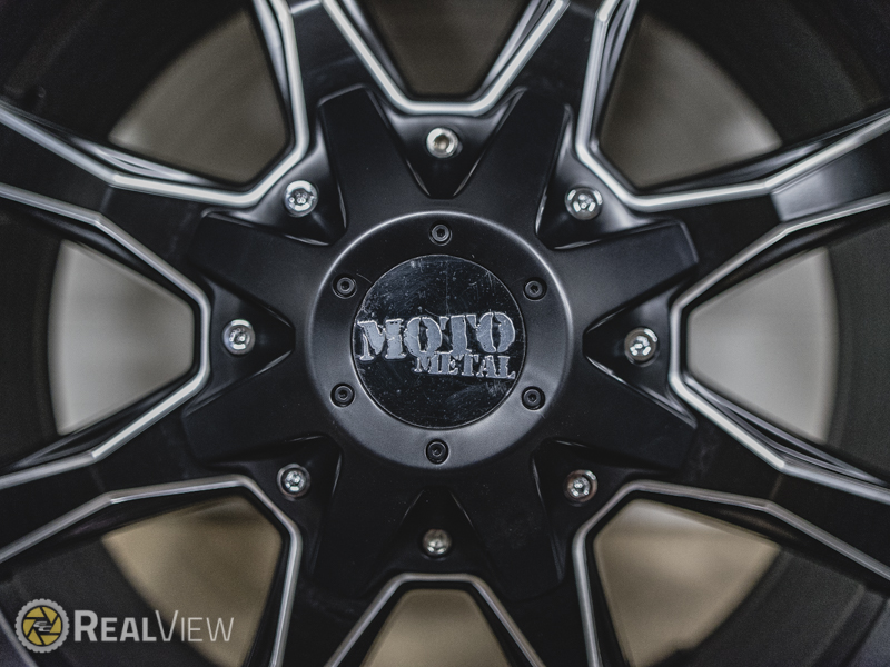 RealView of Moto Metal MO970 Satin Black W/ Milled Spokes - 20x10 