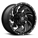 Fuel Offroad Cleaver D574 Gloss Black W/ Milled Spokes 20x9 +1