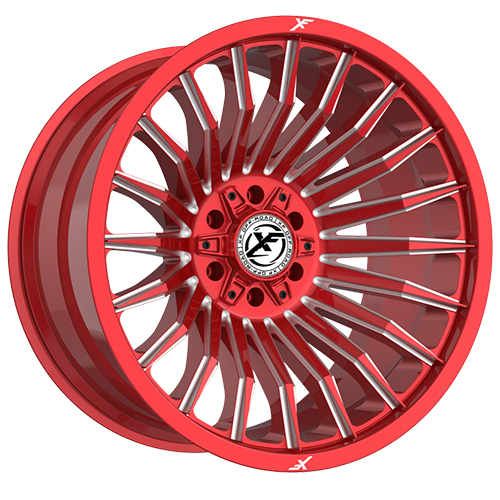 XF Offroad XF-231 Anodized Red Milled W/ Red Milled Logo Photo