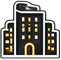 Icon of a modern company building