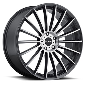 MKW Offroad M116 Satin Gray W/ Machined Face