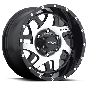 MKW Offroad M91 Satin Black W/ Machined Face