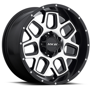 MKW Offroad M92 Satin Black W/ Machined Face