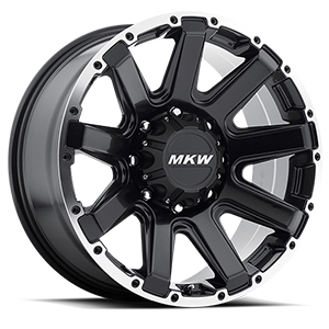 MKW Offroad M94 Satin Black W/ Machined Face