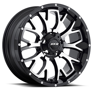 MKW Offroad M95 Satin Black W/ Machined Face