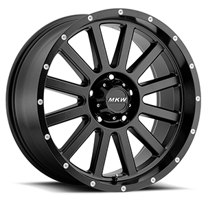 MKW Offroad M96 Satin Black W/ Machined Face