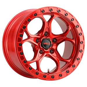 Weld Off-Road Ledge Beadlock Candy Red
