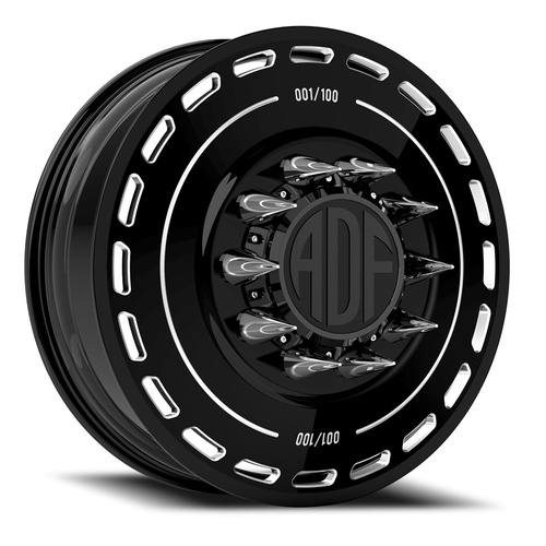 ADF Wheels Ltd Dually Gloss Black/Machined