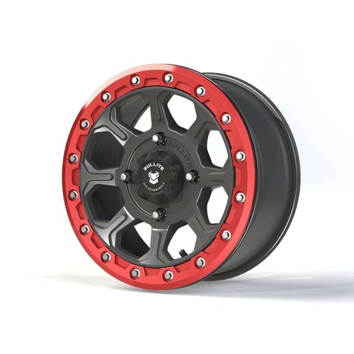 Bullite Bt-03 Gunmetal Gray W/ Bullite Red Beadlock