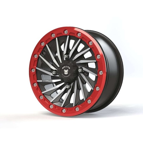 Bullite Bt-08 Satin Black W/ Bullite Red Beadlock