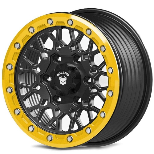 Bullite Pro-07 Satin Black W/ Neo Yellow Beadlock