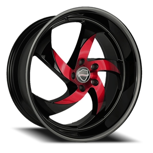 Elegance Danger Gloss Black W/ Candy Red Face