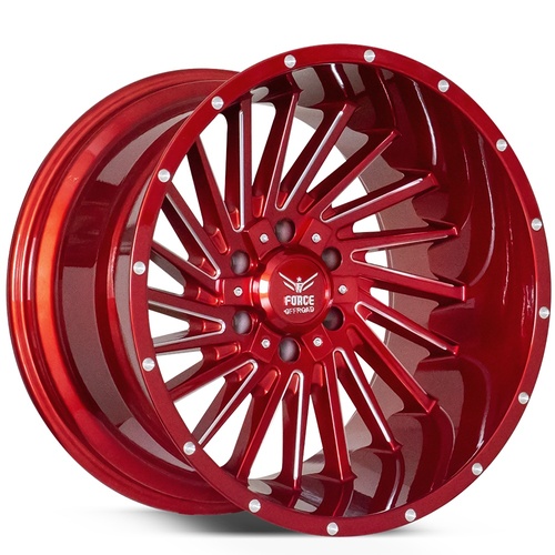 Force Off-Road F38 Candy Red Milled