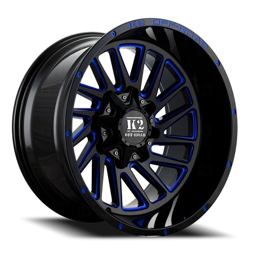 K2 Razorback K17 Black W/ Blue Milling