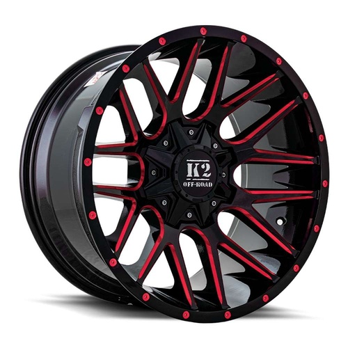 K2 Venom K18 Black W/ Red Milling