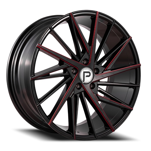 Pinnacle Snazzy P208 Black W/ Red Milling