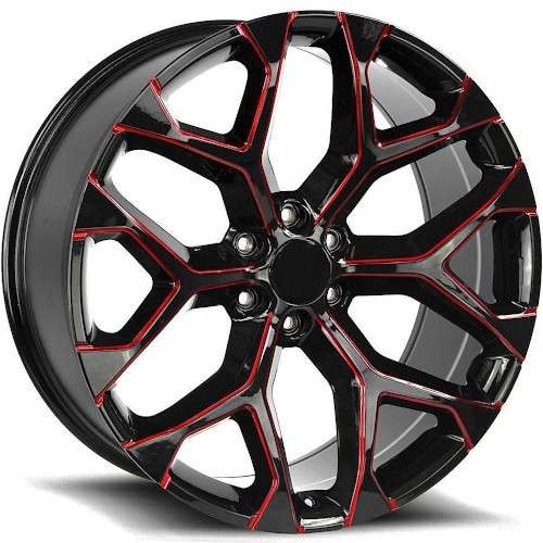 Replica 1 Rp09 Snowflake Black W/ Red Milling