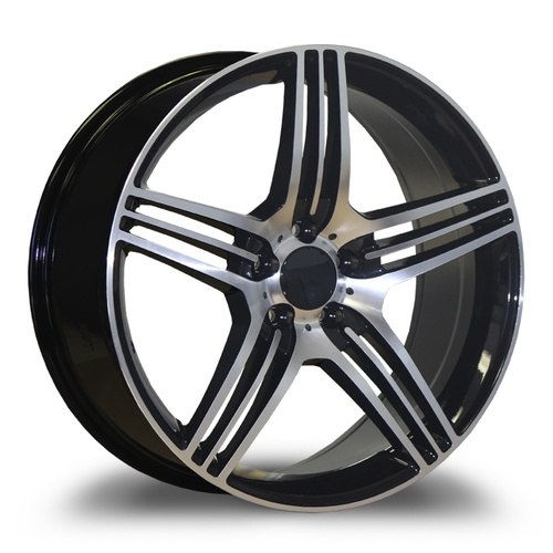 Replica Wheels R6704 Black Machined