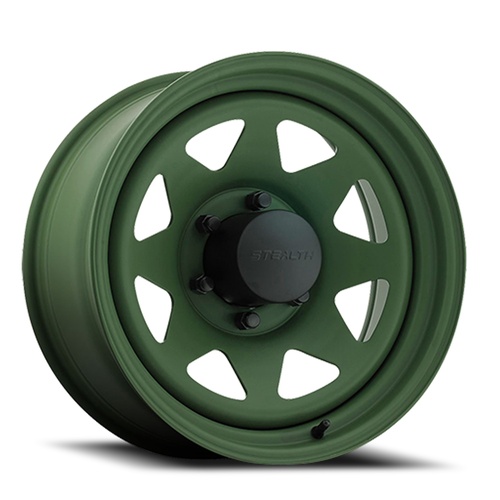 US Wheel 8-Spoke Camo Green