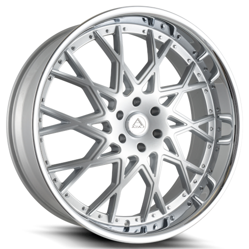 Azad AZ822 Brushed Silver With Stainless Lip