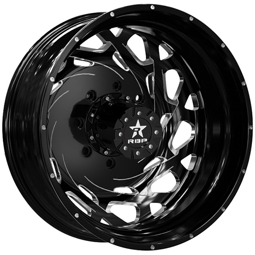 Rolling Big Power Empire 10R Gloss Black W/ Machined Grooves Rear