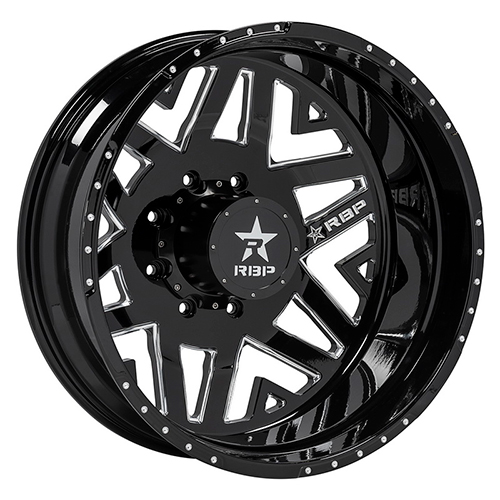 Rolling Big Power Apex 12R Gloss Black W/ Machined Grooves Rear