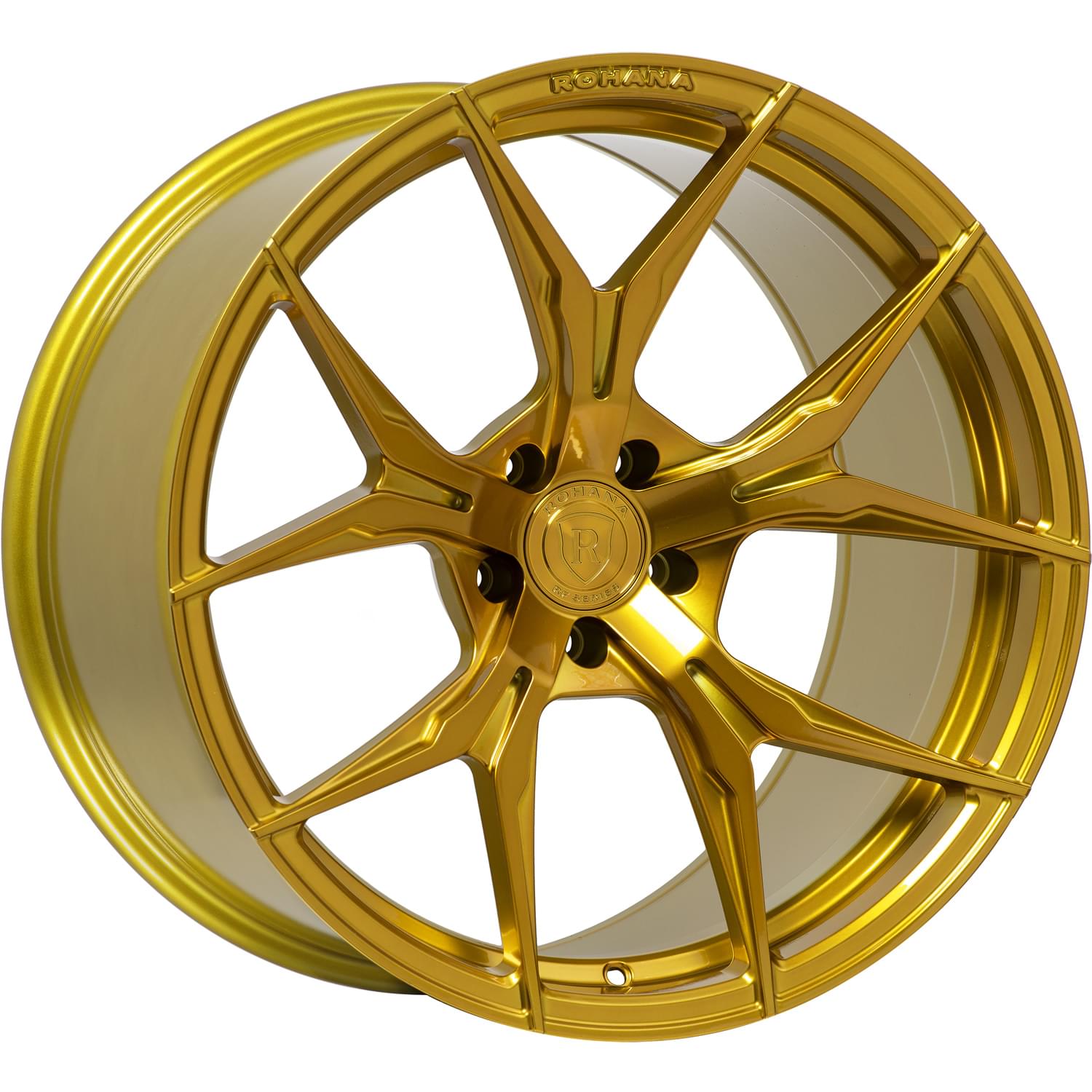 Rohana RFX5 Gloss Gold Wheels 5x130 - 20x12 +45 - RFX520125130G45