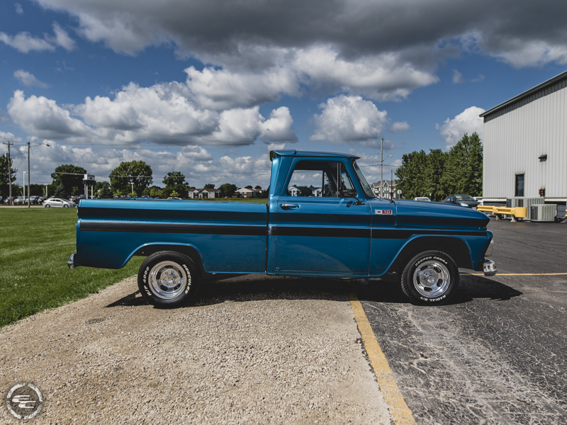 1965 Chevrolet C10 Pickup With Staggered Us Mag Indy 15x8  12 Offset 15x10  50 Offset Cooper Cobra Radial Gt 235 60r15 And295 50r15 Tire 